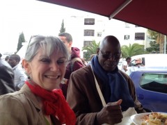 Un sandwich avec le président du Haut conseil des Maliens de France. 