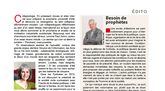 Découvrez la nouvelle lettre semestrielle des Amis !